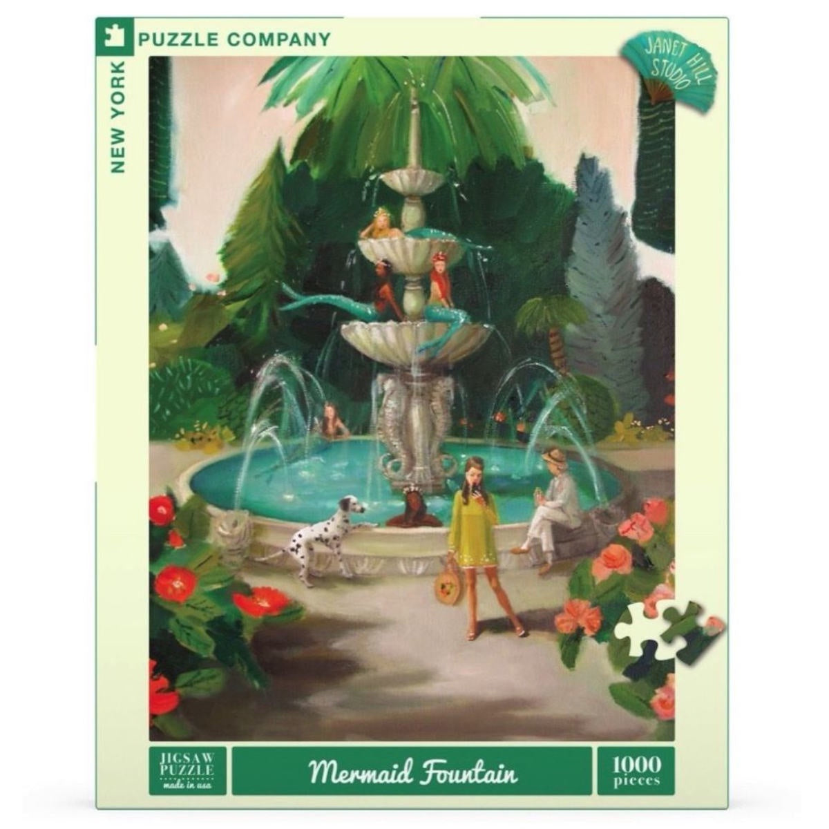 New Yorker 1000 Piece Puzzle - Mermaid Fountain