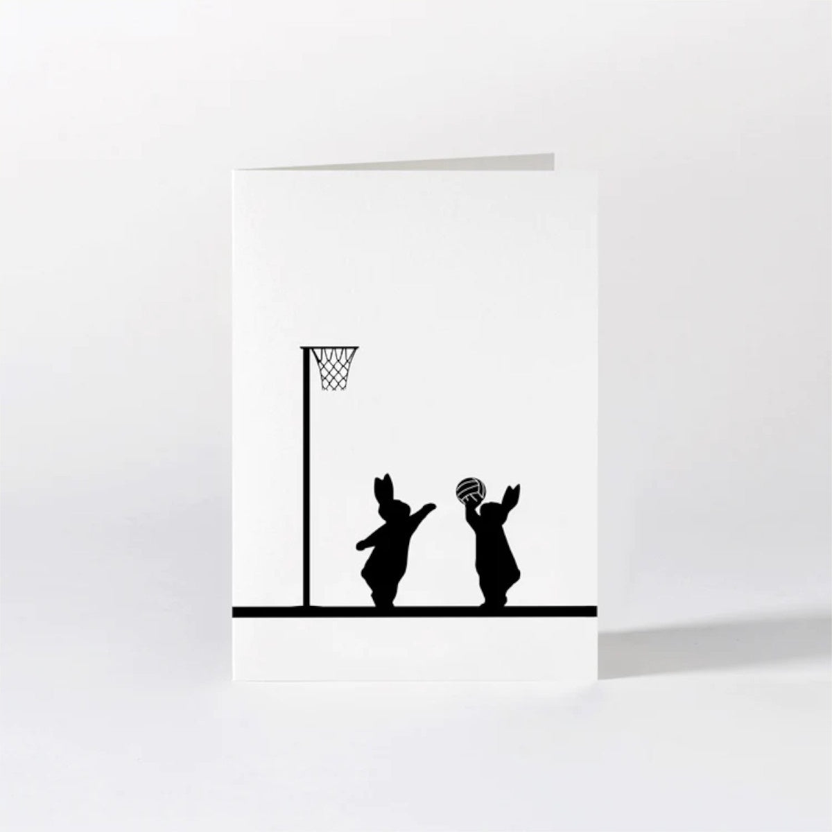 HamMade Bunny Card - Netball Rabbit