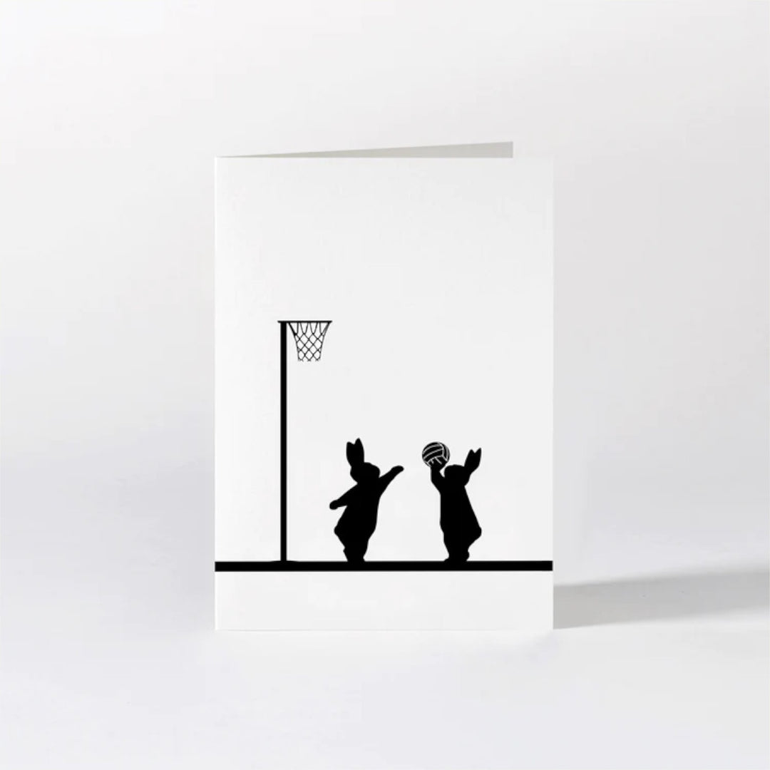 HamMade Card - Netball Rabbit