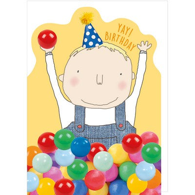 Children's Birthday Card - Ball Pit - Rosie Made a Thing
