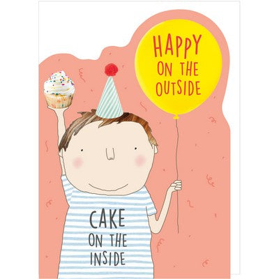 Children's Birthday Card - Happy Cake Boy - Rosie Made a Thing