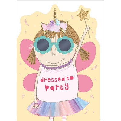 Children's Card - Party Dress - Rosie Made a Thing