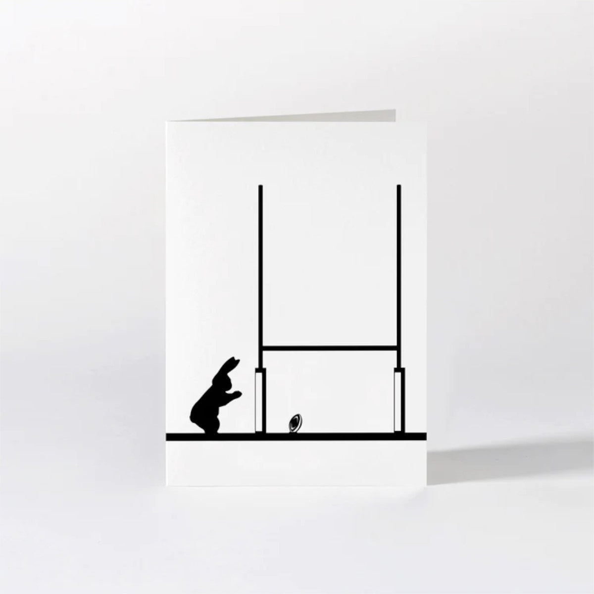 HamMade Bunny Card - Rugby Rabbit