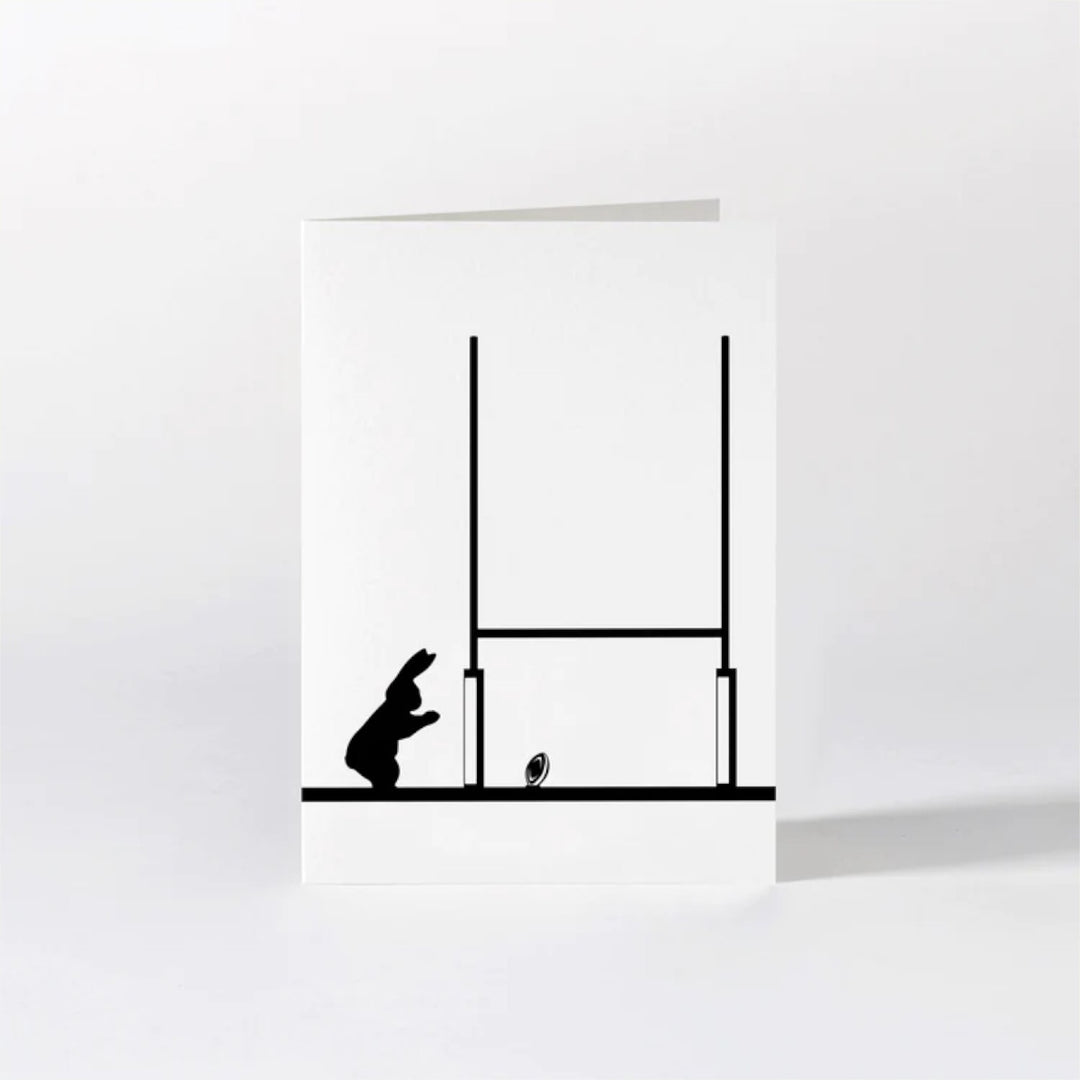 HamMade Card - Rugby Rabbit