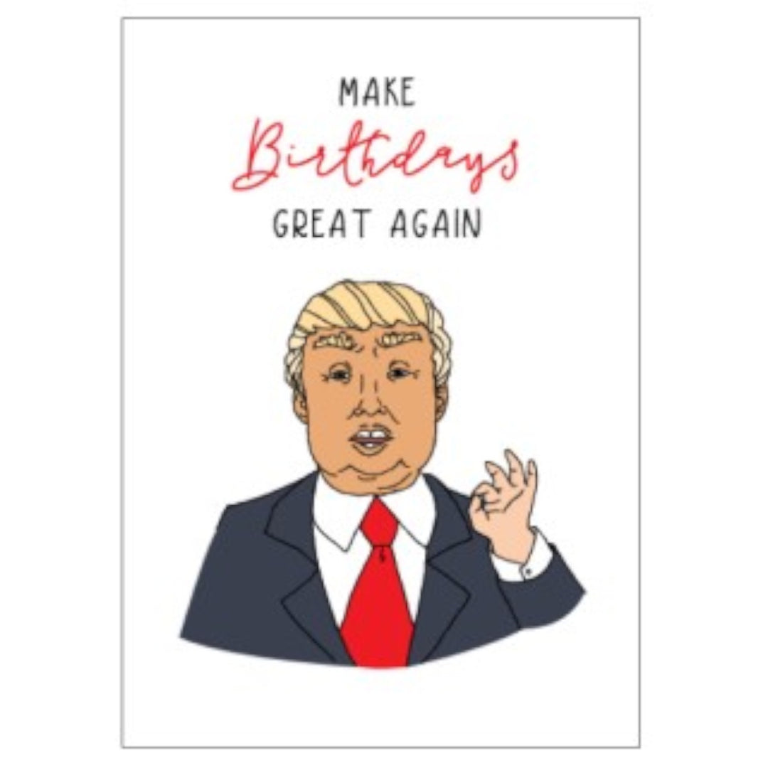 Candle Bark Creations Card - Trump Birthday