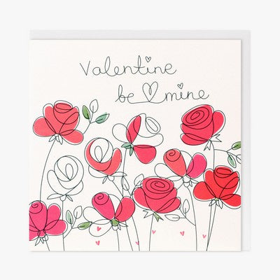 Valentine's Day Card - Valentine Be Mine - Belly Button Designs
