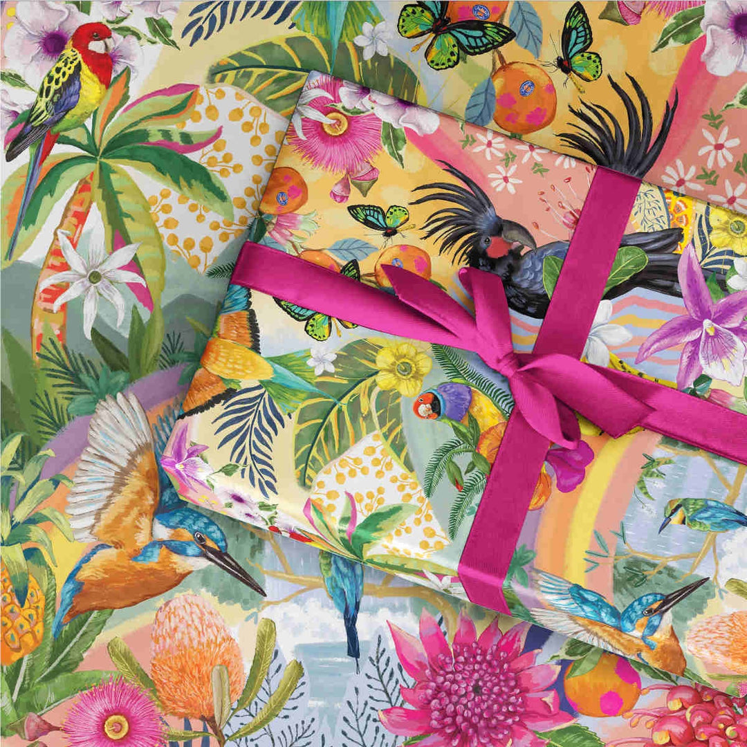 La La Land Flat Wrap Tropicana Australiana Paper Republic