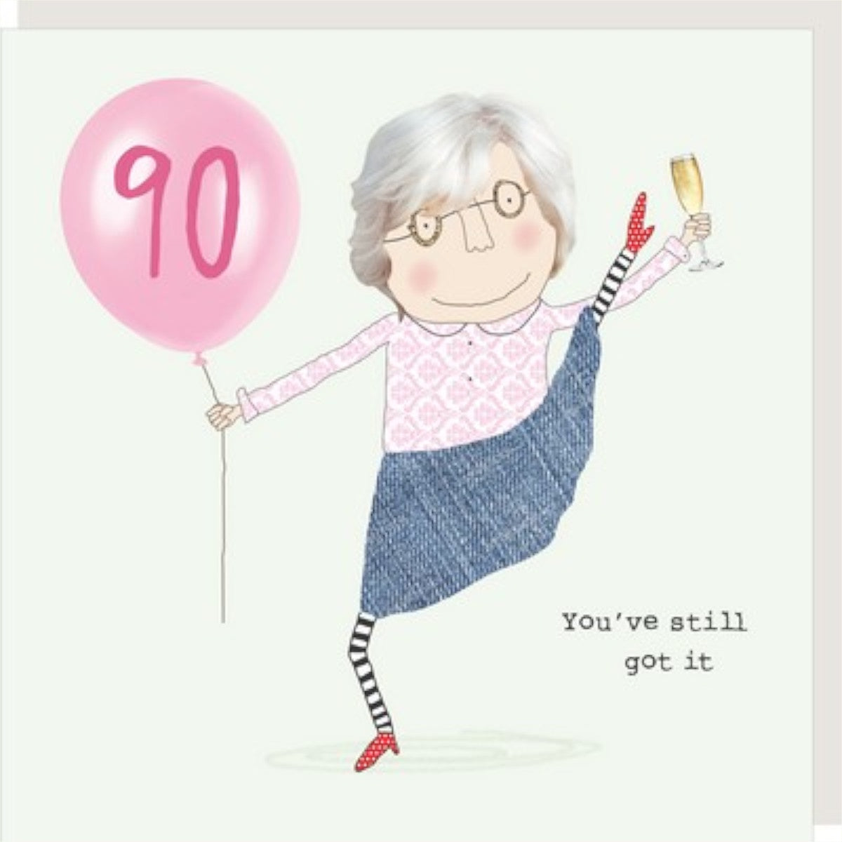 Birthday Card  - 90 Years Old for Her - Rosie Made a Thing