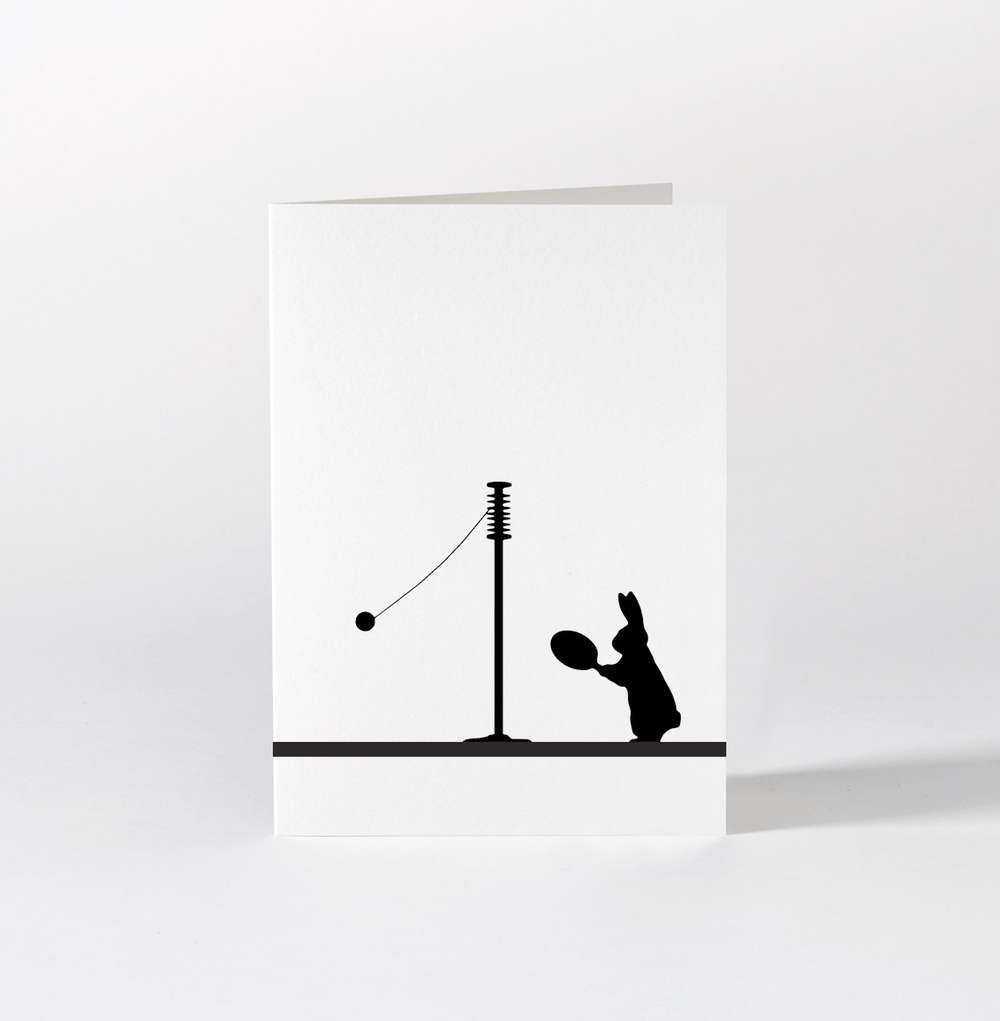 HamMade Card - Swingball Rabbit