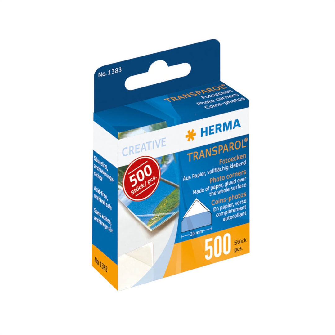 Transparol 20mm Photo Corners x 500