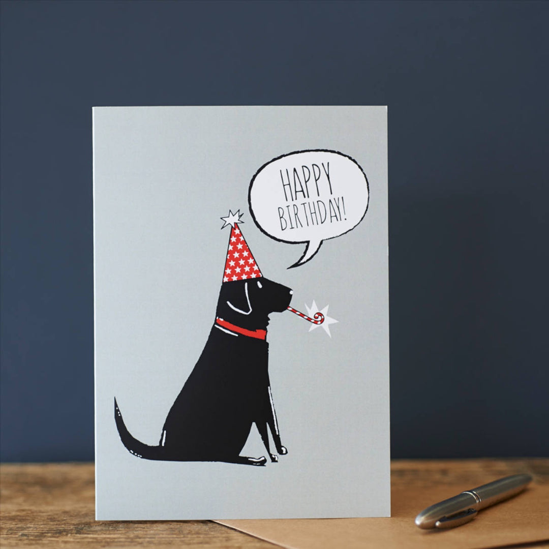 Card – Black Labrador Happy Birthday