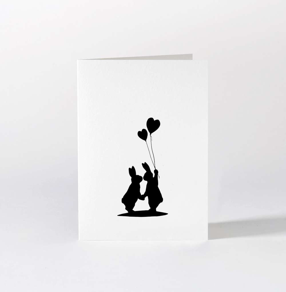 HamMade Card - Lovestruck Rabbit