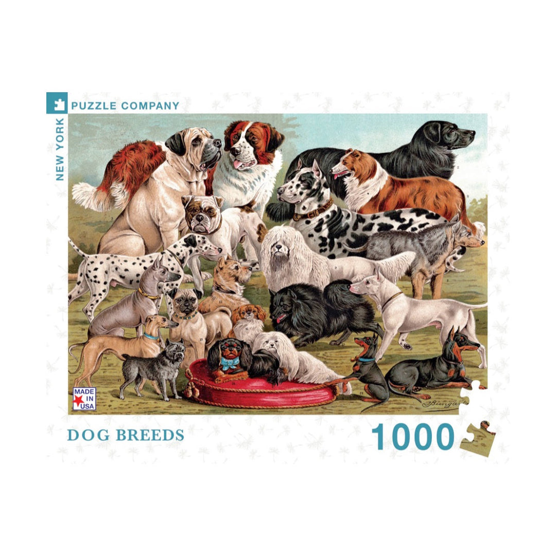 New Yorker 1000 Piece Puzzle - Dog Breeds