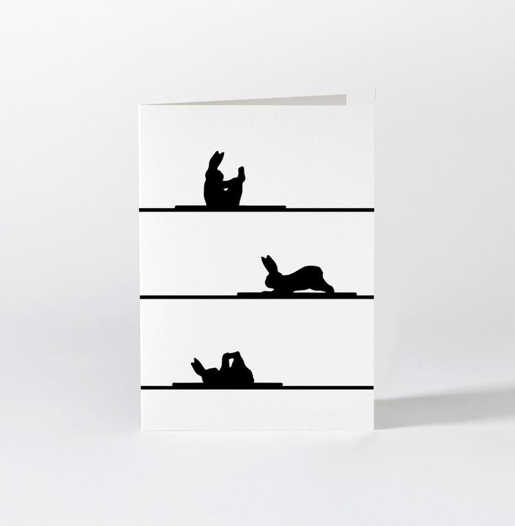 HamMade Bunny Card - Pilates Rabbit