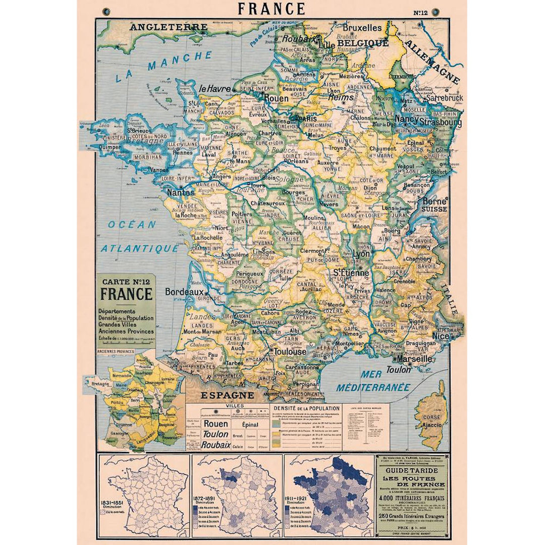 Map of France 2 Poster