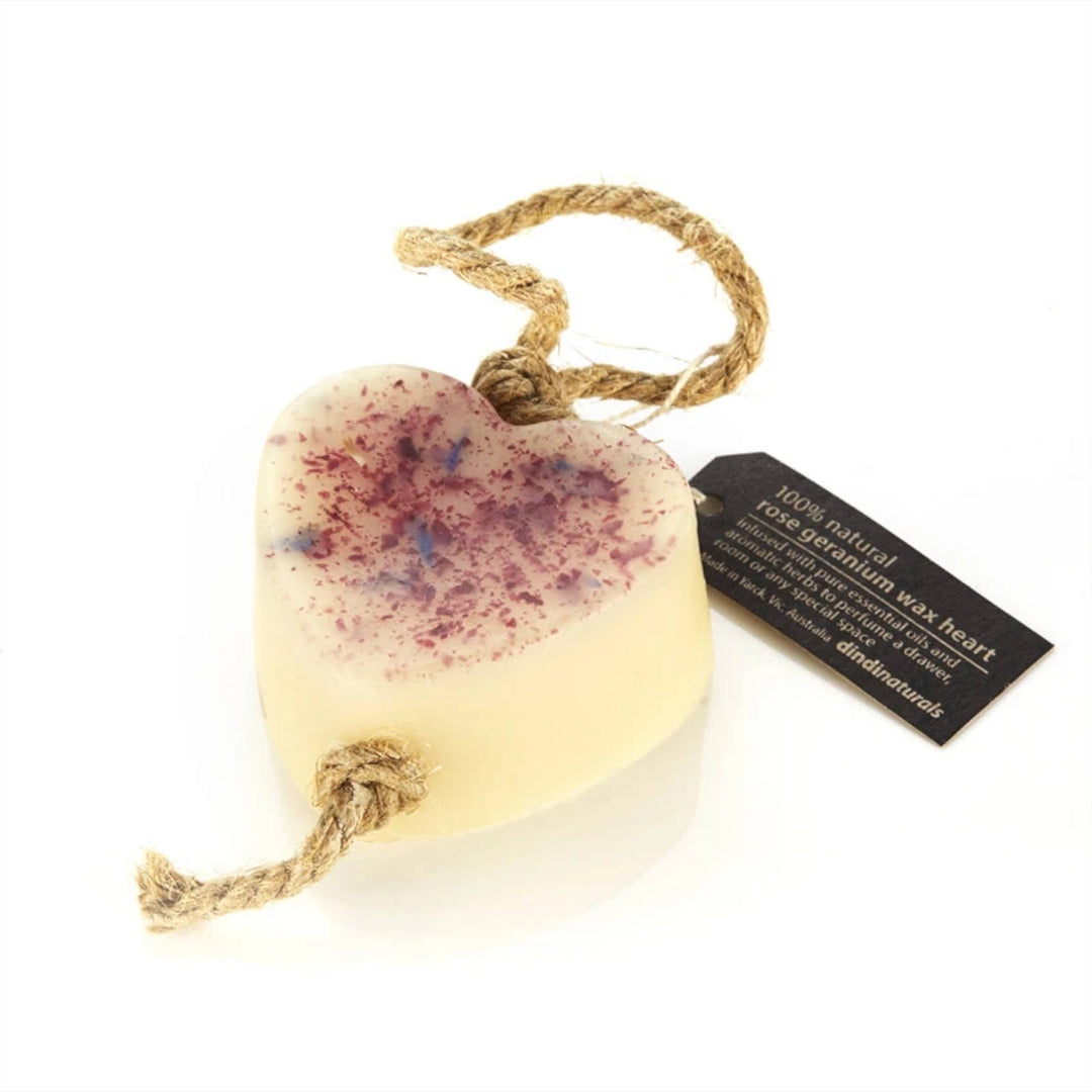Dindi Wax Heart - Rose Geranium