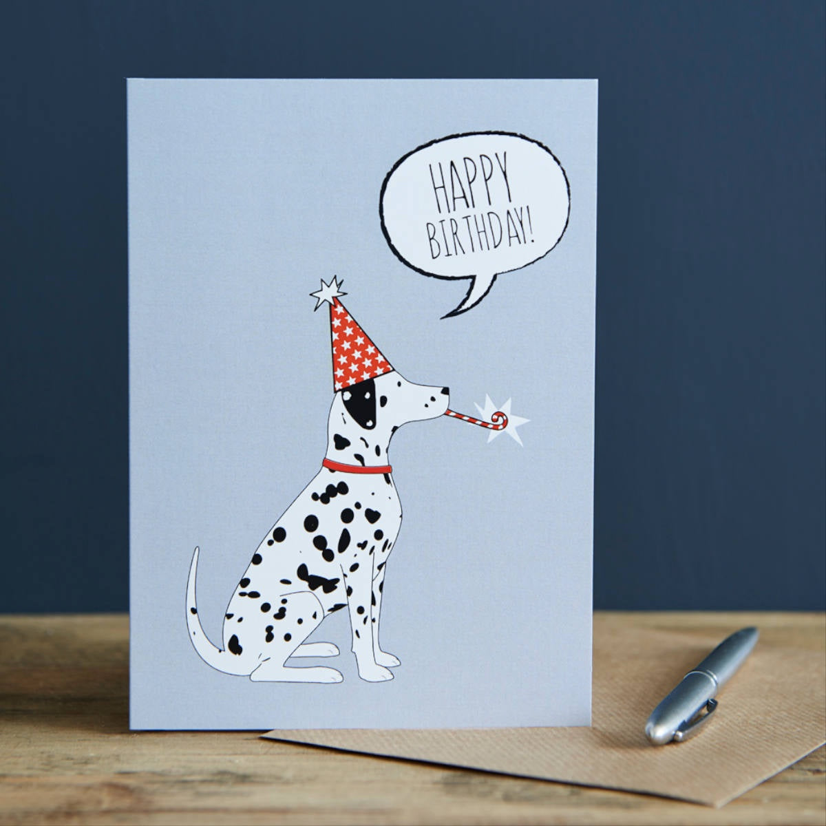 Happy Birthday Card - Dalmatian -Sweet William