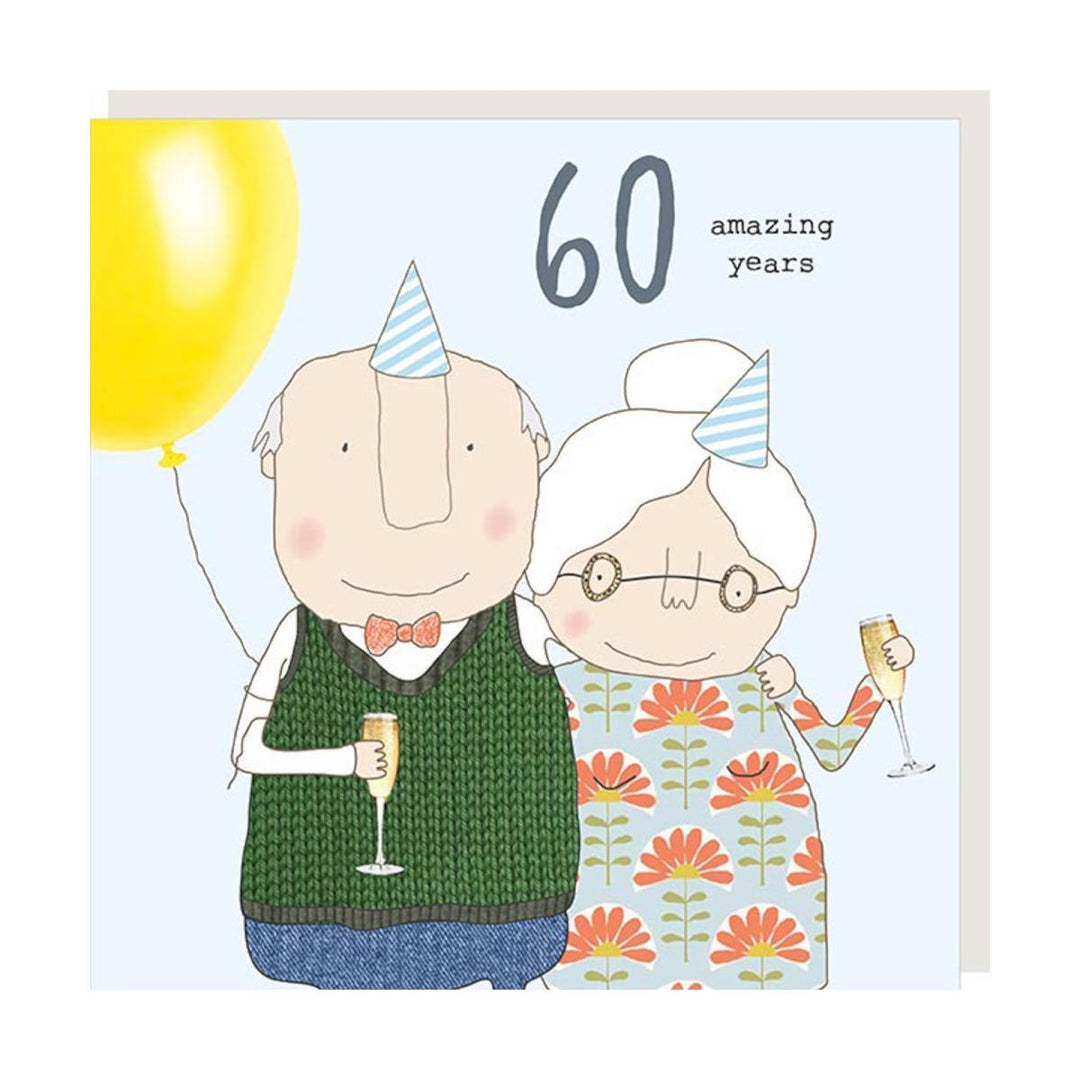 Rosie Made A Thing Card - Anniversary 60th