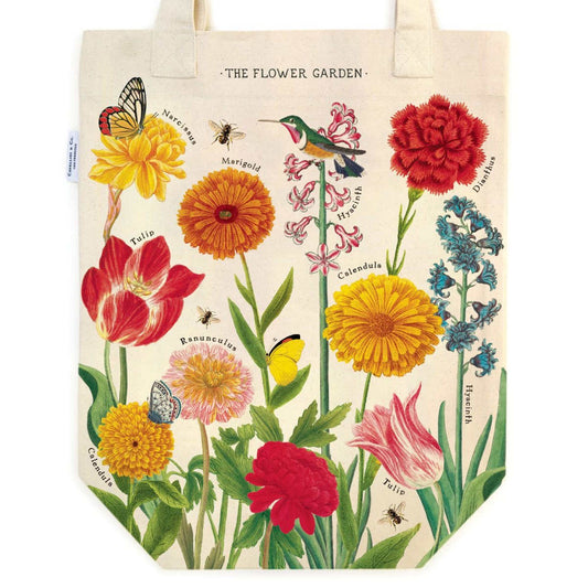 Vintage Tote Bag - Cavallini & Co. Flower Garden