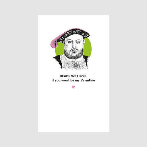 Valentine's Day Card - Heads Will Roll! - The Art File