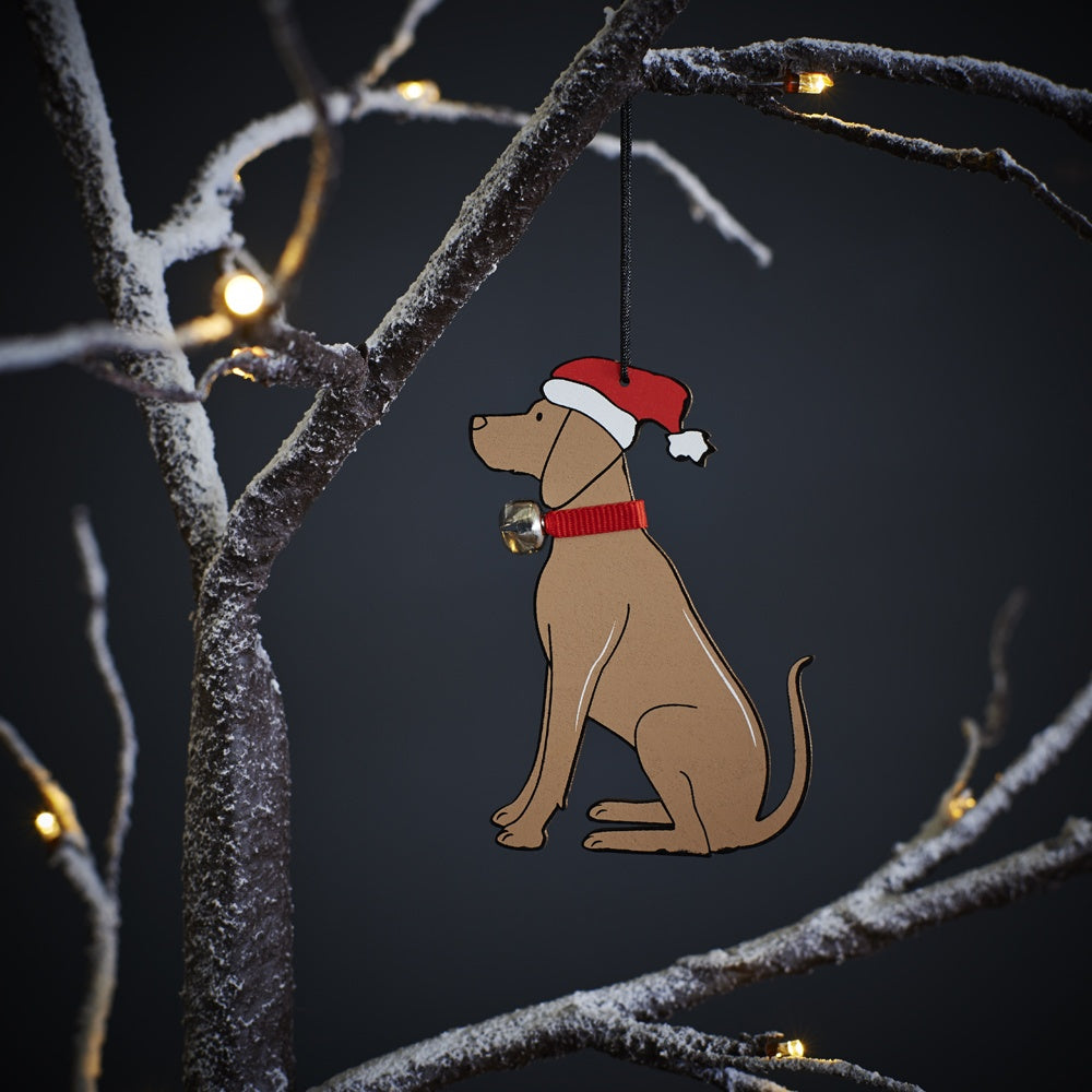 Sweet William Wooden Christmas Decoration - Vizsla